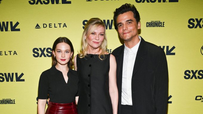 Cailee Spaeny, Kirsten Dunst and Wagner Moura at the 'Civil War' SXSW premiere