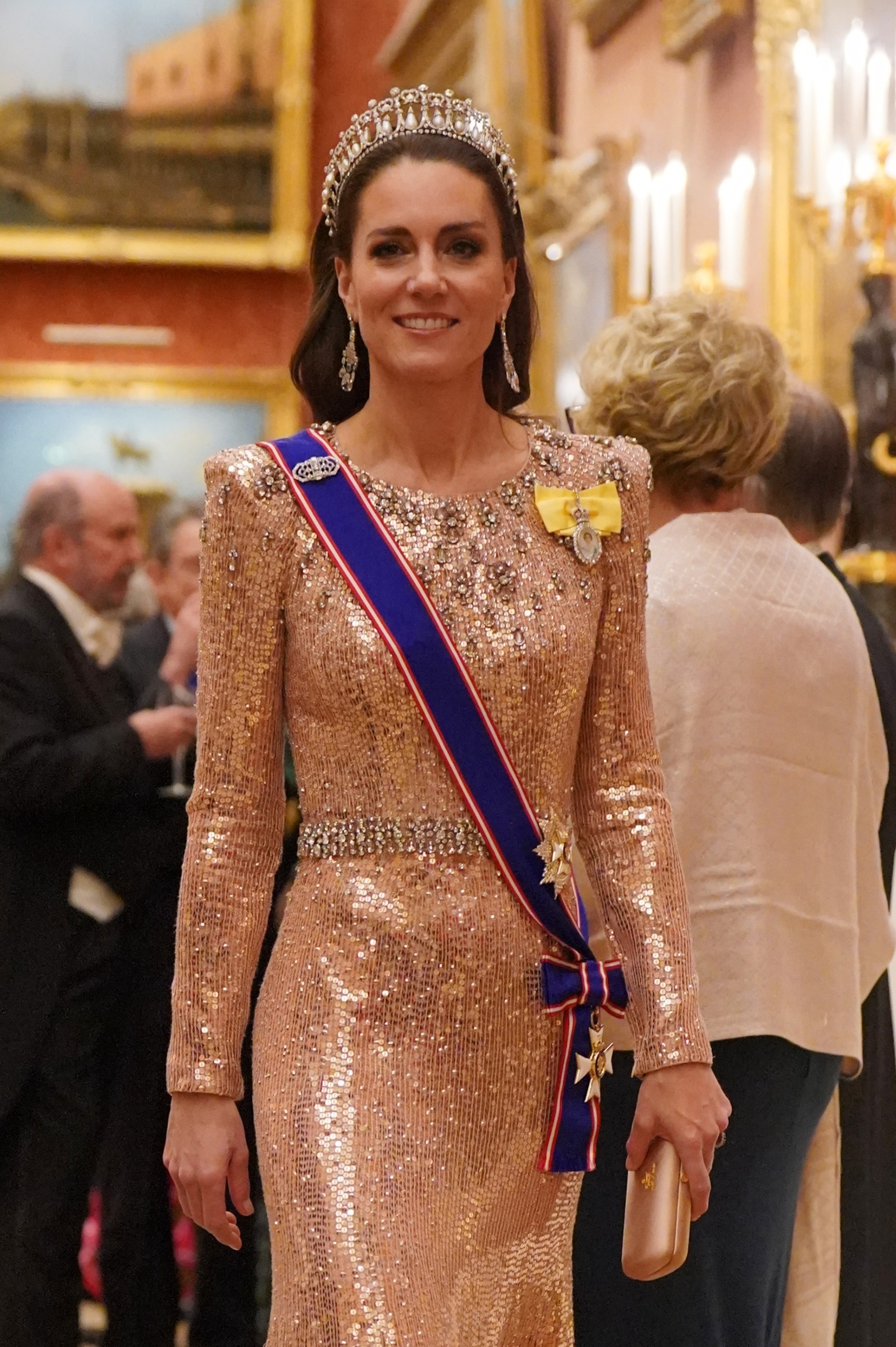 PHOTO: Catherine, Princess of Wales at an evening reception for members of the Diplomatic Corps at Buckingham Palace, Dec. 5, 2023, in London.