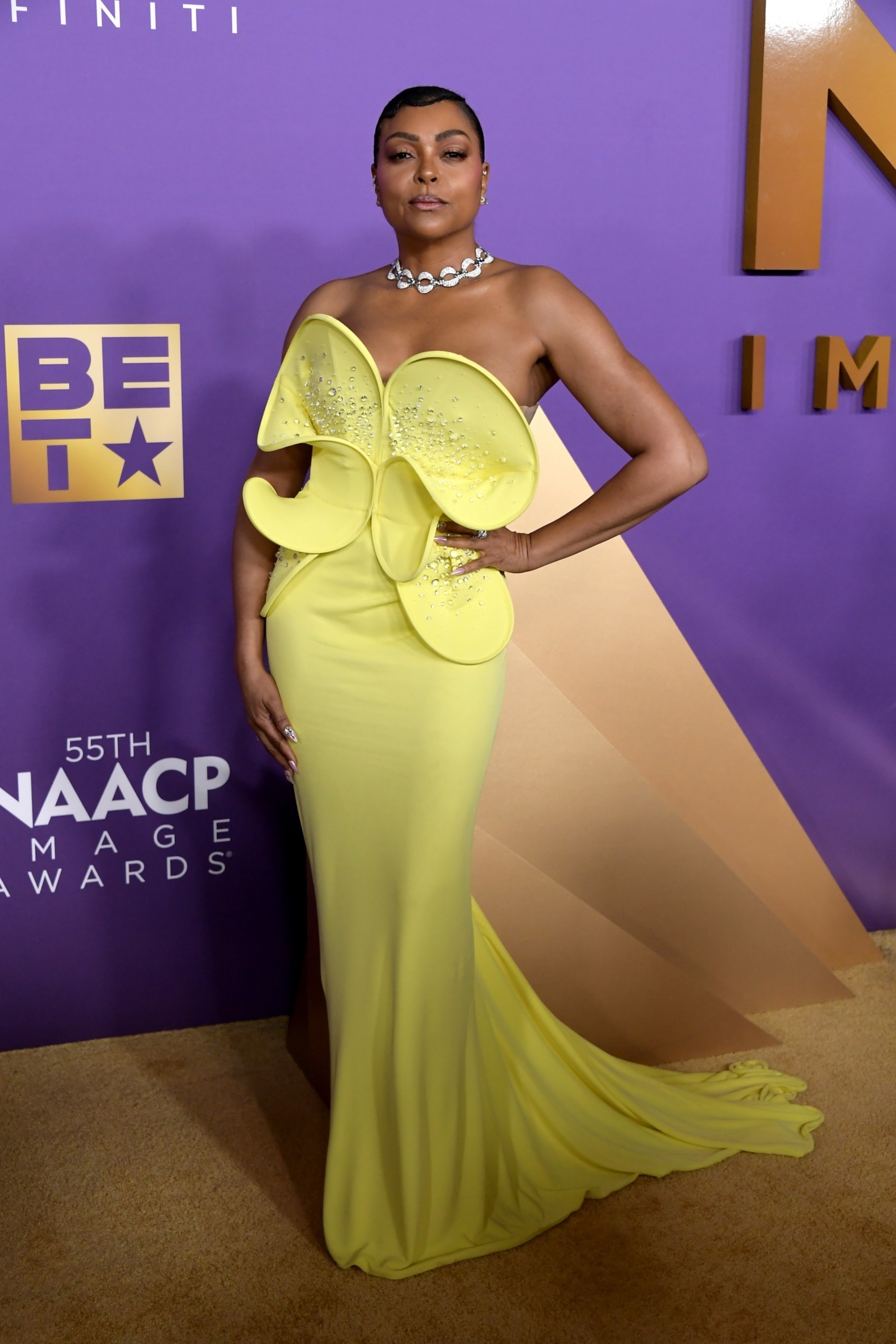 PHOTO: Taraji P. Henson attends the 55th Annual NAACP Awards at Shrine Auditorium and Expo Hall on March 16, 2024 in Los Angeles.