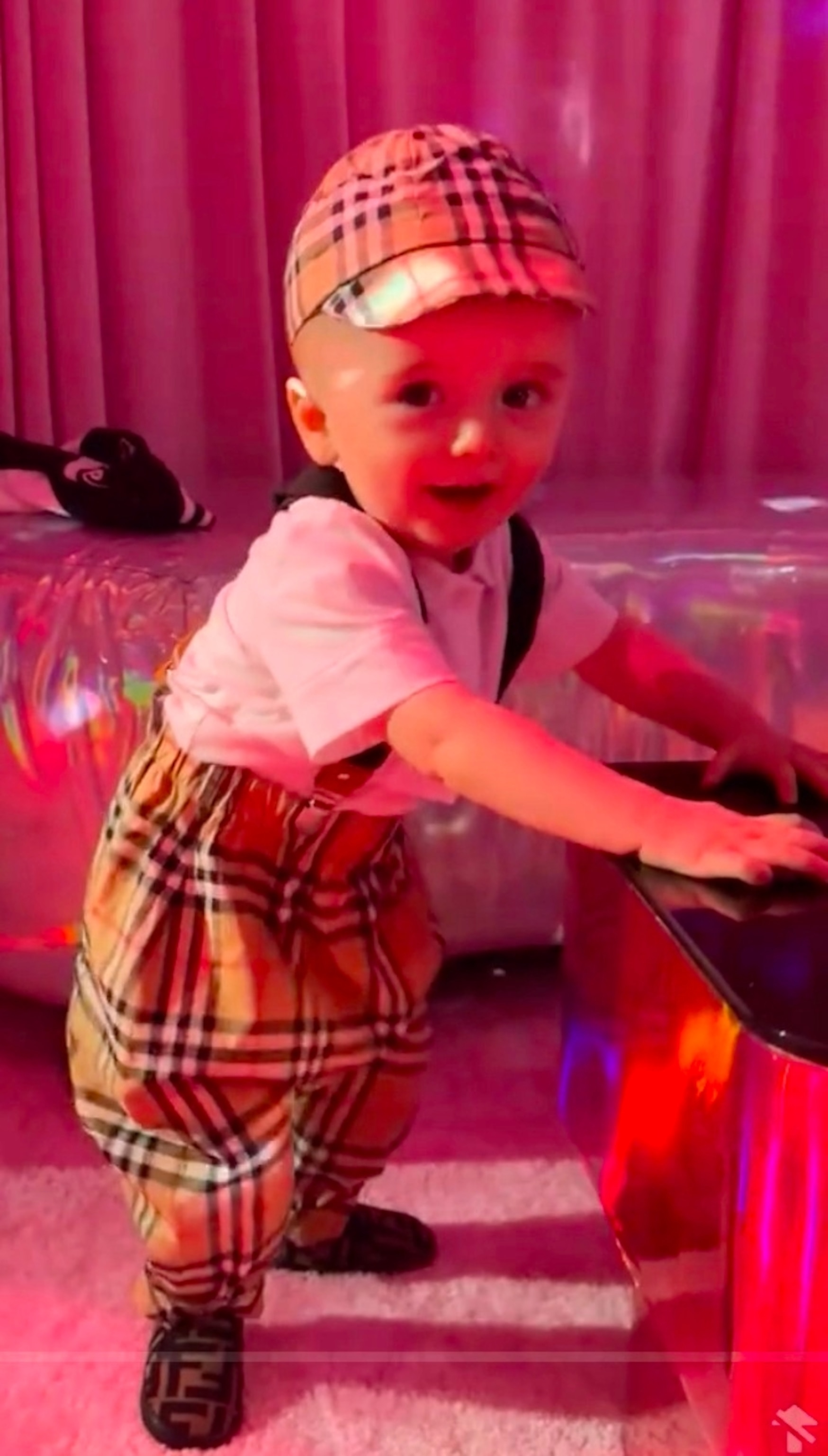 PHOTO: Paris Hilton's son, Phoenix, appears in this screengrab from a video she shared on TikTok.
