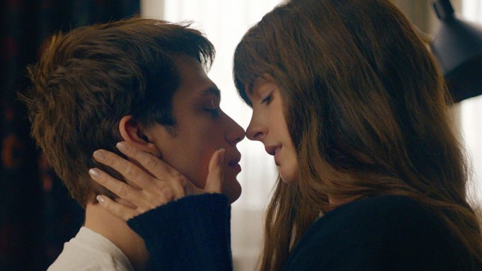 Nicholas Galitzine and Anne Hathaway in a scene from 'The Idea of You'