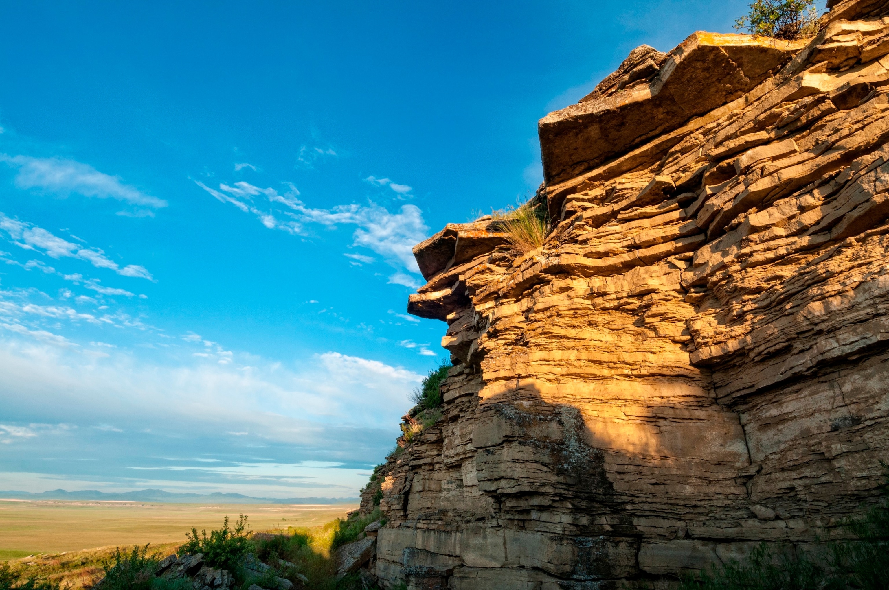 PHOTO: First Peoples Buffalo Jump in Vaughn, Montana, a National Historical Site formerly known as Ulm Pishkun State Park.